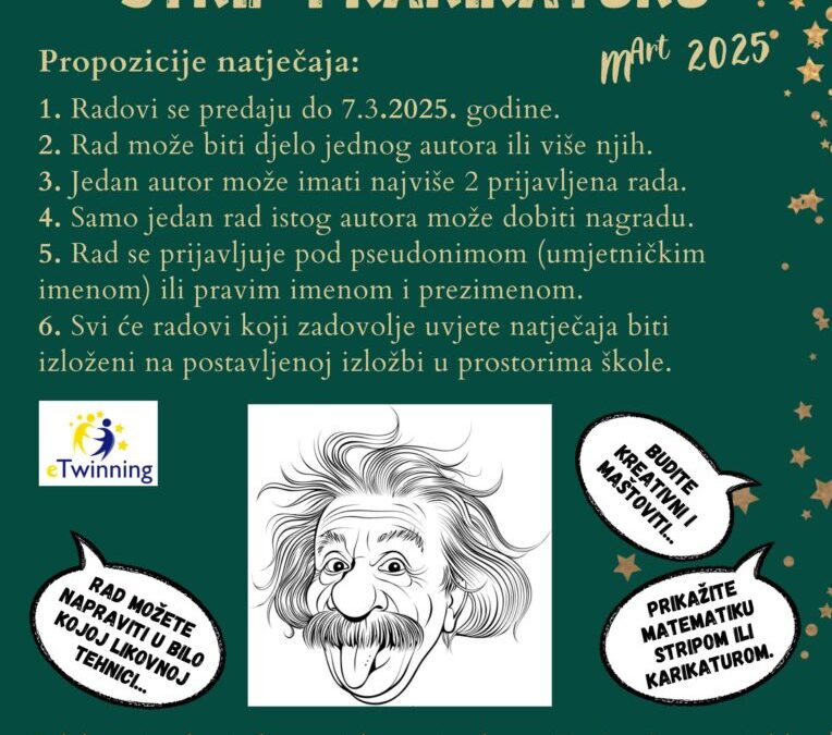 eTwinning projekt – Matematika kroz strip i karikaturu mArt 2025